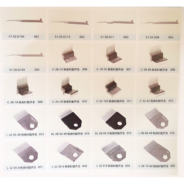 Custom compound needles for warp knitting machine maintenance