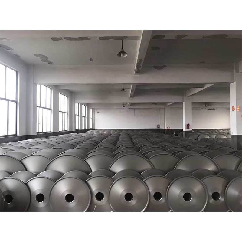 Forged warping beams for textile production lines