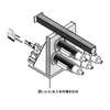 High-precision electronic traverse device for warp knitting machines